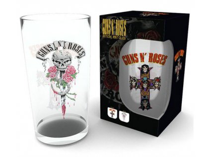 SKLENICE SKLO ČIRÉ|GUNS'N'ROSES  500 ml|LOGO