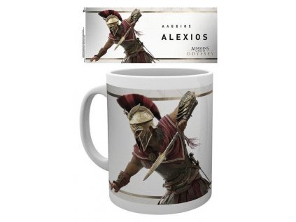 HRNEK KERAMICKÝ|ASSASSIN'S CREED  300 ml|ODYSSEY|ALEXIOS ACTION|BÍLÝ