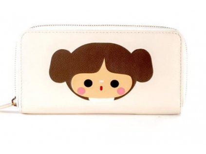 PENĚŽENKA DÁMSKÁ|PSANÍČKO|STAR WARS  PRINCESS LEAH|ZIP|24 x 11 cm