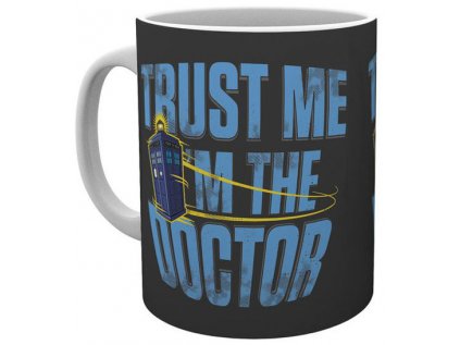 HRNEK KERAMICKÝ|DOCTOR WHO  300 ml|TRUST ME|BÍLÝ