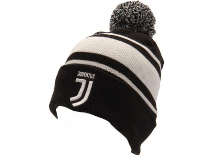 ČEPICE ZIMNÍ KULICH|JUVENTUS FC  LOGO|ČERNÁ|UNIVERSÁLNÍ