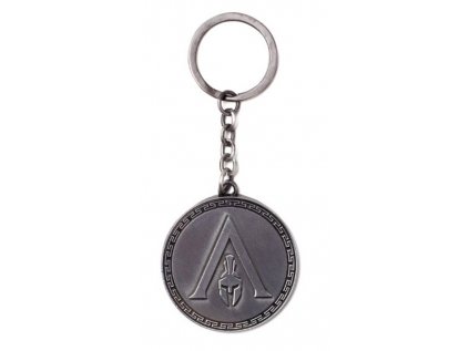 PŘÍVĚSEK NA KLÍČE|ASSASSIN'S CREED  PRŮMĚR 4 cm|KOV|ODYSSEY LOGO