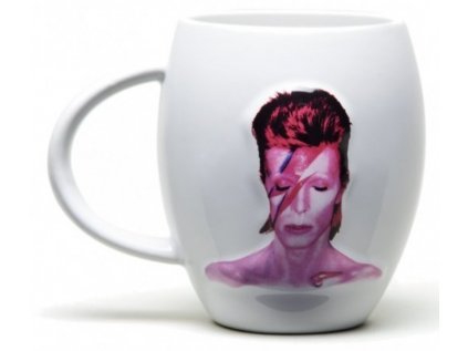 HRNEK OVÁLNÝ|DAVID BOWIE  450 ml|ALADDIN SANE|BÍLÝ