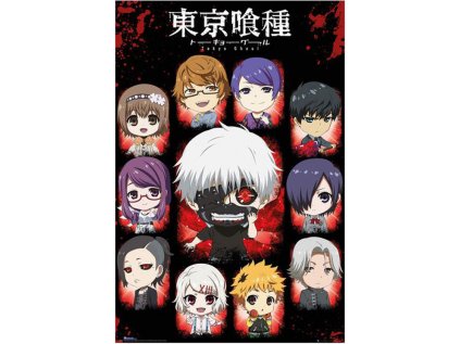 PLAKÁT 61 x 91,5 cm  TOKYO GHOUL|CHIBI CHARACTERS Cm