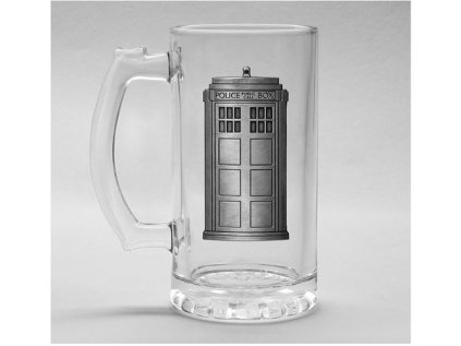 SKLENICE KORBEL|DOCTOR WHO  500 ml|TARDIS|KOVOVÉ LOGO