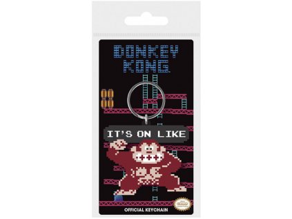 PŘÍVĚSEK NA KLÍČE|PRYŽOVÝ|NINTENDO  DONKEY KONG|IT'S ON LIKE|4,5 x 6 cm