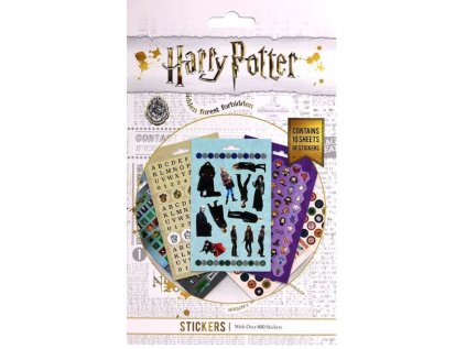 SAMOLEPKY|SET 800 KUSŮ|HARRY POTTER  10 LISTŮ 24 x 14,5 cm