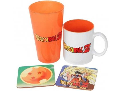 DÁRKOVÝ SET|DRAGON BALL Z  SKLENICE 500 ml|HRNEK 300 ml|TÁCKY