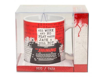 HRNEK KERAMICKÝ|THE SHINNING  320 ml|TYPEWRITER|BÍLÝ