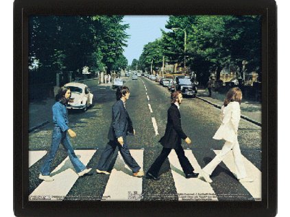 OBRÁZEK 3D|26 x 20 cm|THE BEATLES  ABBEY ROAD