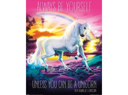 PLAKÁT 40 x 50 cm|UNICORN  ALWAYS BE YOURSELF