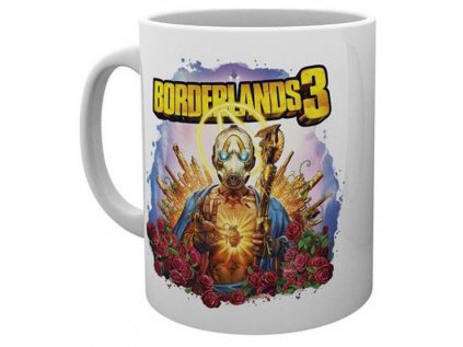 HRNEK KERAMICKÝ|BORDERLANDS 3  300 ml|KEY ART|BÍLÝ