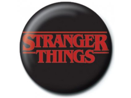 PLACKA|ODZNAK PRŮMĚR 25 mm  STRANGER THINGS|LOGO