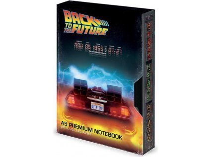 BLOK|ZÁPISNÍK A5|PREMIUM  BACK TO THE FUTURE|GREAT SCOTT VHS
