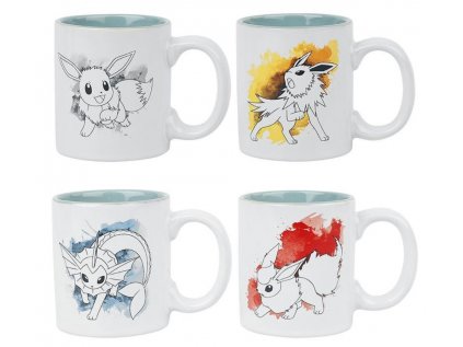 HRNEK MINI SET 4 KUSŮ|POKÉMON  150 ml|EEVEE EVOLUTION