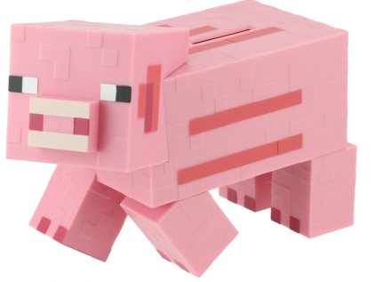 POKLADNIČKA PLASTOVÁ|MINECRAFT  3D PIG