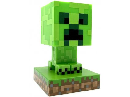 FIGURKA SVÍTÍCÍ|MINECRAFT  CREEPER ICON|VÝŠKA 10 cm|ZELENÝ