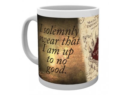 HRNEK KERAMICKÝ|HARRY POTTER  300 ml|MARAUDERS MAP|POTISK|BÍLÝ