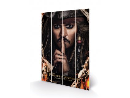 OBRAZ|MALBA NA DŘEVĚ 40 cm x 59 cm  PIRATES OF THE CARIBBEAN