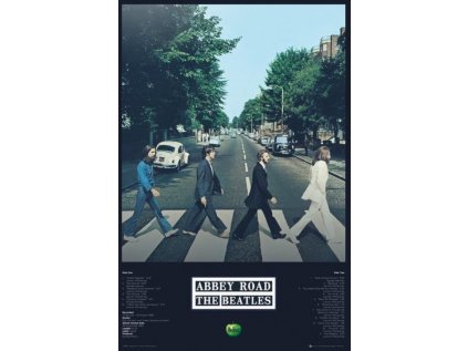 PLAKÁT 61 x 91,5 cm|THE BEATLES  ABBEY ROAD TRACKS