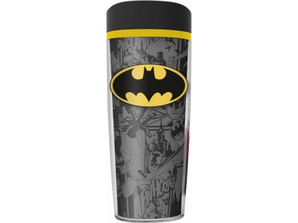 HRNEK CESTOVNÍ S VÍČKEM|DC COMICS  533 ml|BATMAN|CLASSIC LOGO