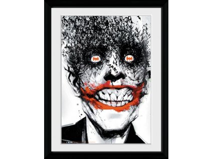 PLAKÁT V RÁMU 30 x 40 cm  BATMAN COMIC|JOKER