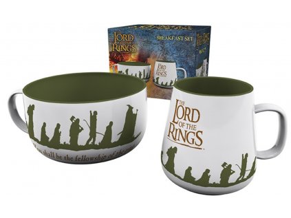 KERAMICKÝ SET|LORD OF THE RINGS  HRNEK 385 ml|MISKA 858 ml