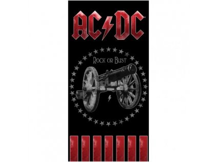 RUČNÍK OSUŠKA|AC/DC  ROCK OR BUST|70 x 140 cm