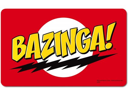 PROSTÍRÁNÍ NA STŮL|BIG BANG THEORY  BAZINGA!|23 x 14 cm