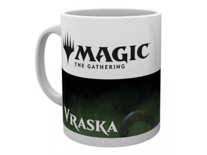 HRNEK KERAMICKÝ|MAGIC THE GATHERING  300 ml|VRASKA|BÍLÝ