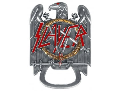 OTVÍRÁK NA LÁHVE 3D|SLAYER  LOGO|KOVOVÝ|9 cm