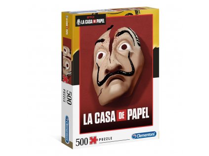 PUZZLE 500 KUSŮ|LA CASA DE PAPEL  MASK|49 x 36 cm