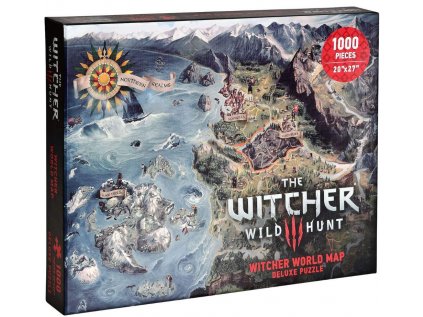 PUZZLE 1000 KUSŮ|WITCHER 3  NORTHERN KINGDOMS|51 x 69 cm