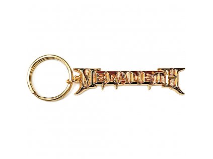 PŘÍVĚSEK NA KLÍČE|MEGADETH  GOLD LOGO