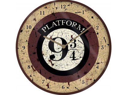 HODINY NÁSTĚNNÉ|HARRY POTTER  PLATFORM 9 3/4|PRŮMĚR 25 cm