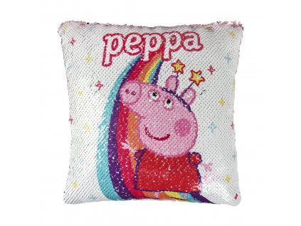 POLŠTÁŘ PROMĚŇOVACÍ DĚTSKÝ  34 x 30 cm|PEPPA PIG|FLITRY