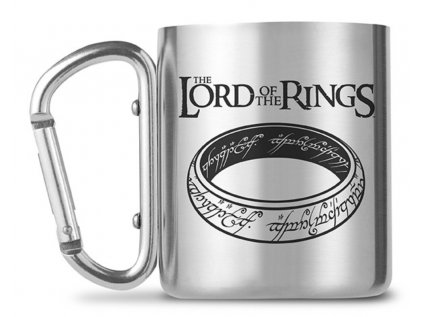 HRNEK KOVOVÝ|LORD OF THE RINGS  240 ml|S KARABINOU|RING