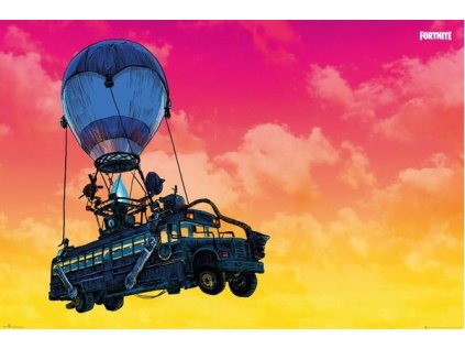 PLAKÁT 61 x 91,5 cm|FORTNITE  BATTLE BUS