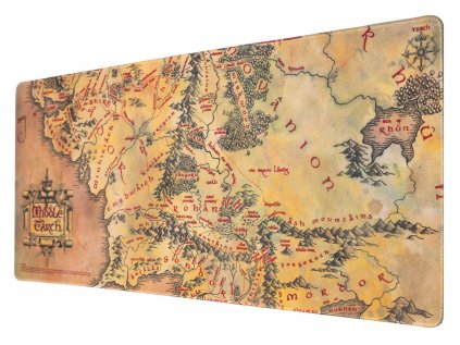 PODLOŽKA HERNÍ|LORD OF THE RINGS  A MAP OF MIDDLE EARTH|80 x 35 cm