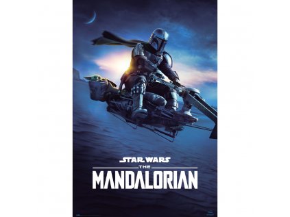 PLAKÁT 61 x 91,5 cm|STAR WARS  THE MANDALORIAN|SPEEDER BIKE 2