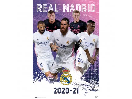 PLAKÁT 61 x 91,5 cm|REAL MADRID FC  2020/2021|GRUPO