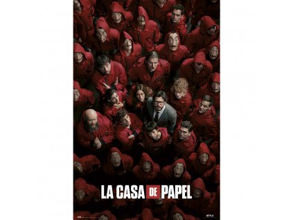 PLAKÁT 61 x 91,5 cm|NETFLIX  LA CASA DE PAPEL|GUERRA