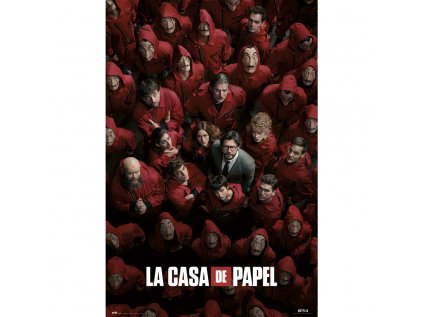 PLAKÁT 61 x 91,5 cm|NETFLIX  LA CASA DE PAPEL|GUERRA