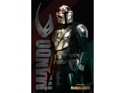 PLAKÁT 61 x 91,5 cm|STAR WARS  THE MANDALORIAN|MANDO