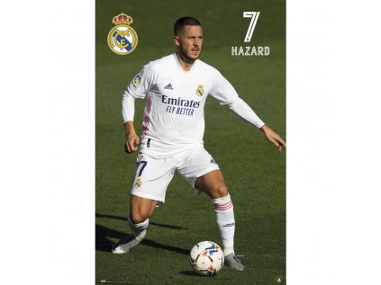 PLAKÁT 61 x 91,5 cm|REAL MADRID FC  EDEN HAZARD