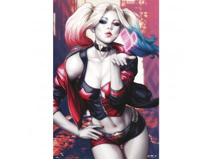 PLAKÁT 61 x 91,5 cm|DC COMICS  BATMAN|HARLEY QUINN KISS