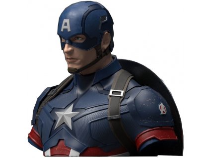 POKLADNIČKA|MARVEL|CAPTAIN AMERICA  BUSTA|VÝŠKA 17 cm|PVC