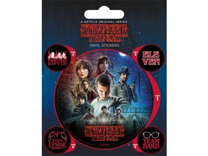 SAMOLEPKY|SET 5 KUSŮ  STRANGER THINGS|10 x 12,5 cm