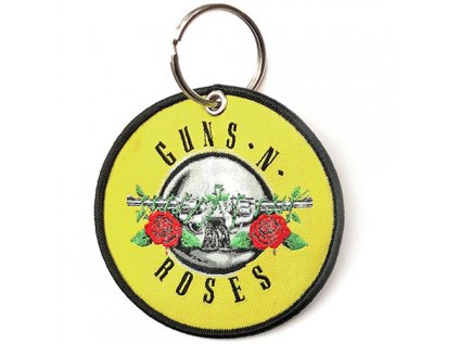 PŘÍVĚSEK NA KLÍČE|GUNS'N'ROSES  CLASSIC CIRCLE LOGO|OBOUSTRANÝ