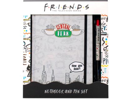 BLOK|ZÁPISNÍK A5|FRIENDS  CENTRAL PERK SET S PROPISKOU